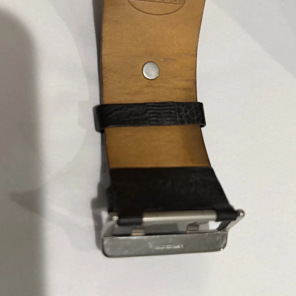 Rare Y2K Fossil Big Tic JR-8200 Flame Watch Leather Band